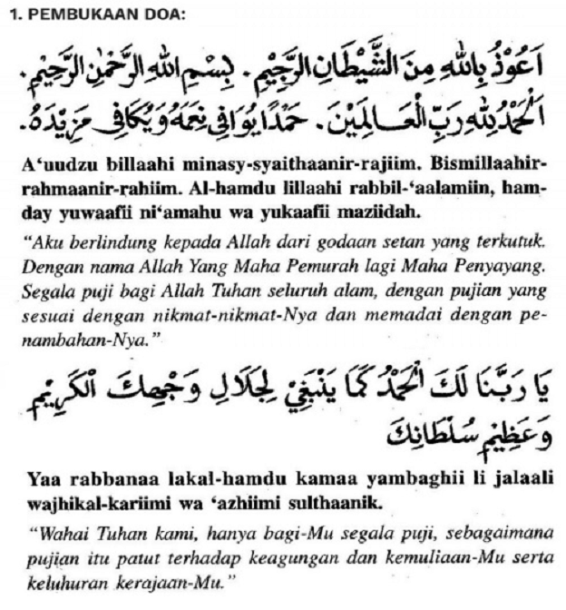 doa solat witir rumi